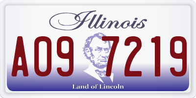 IL license plate A097219