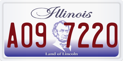 IL license plate A097220