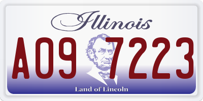 IL license plate A097223