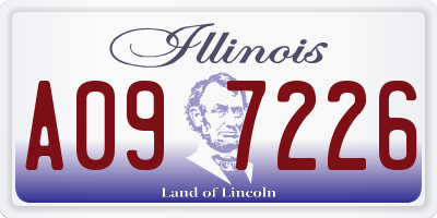 IL license plate A097226