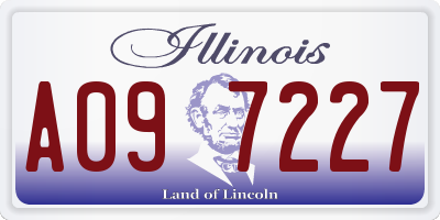 IL license plate A097227