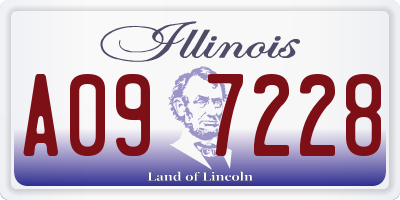 IL license plate A097228