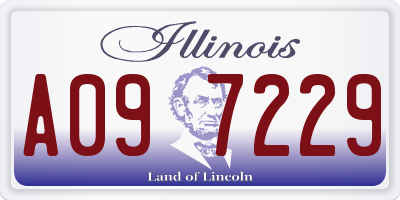 IL license plate A097229