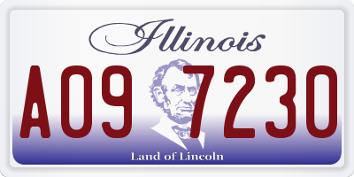 IL license plate A097230