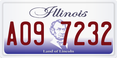 IL license plate A097232