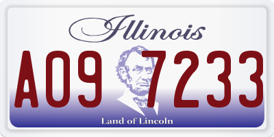 IL license plate A097233