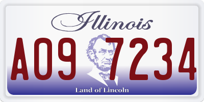 IL license plate A097234