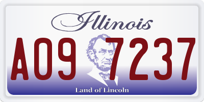 IL license plate A097237
