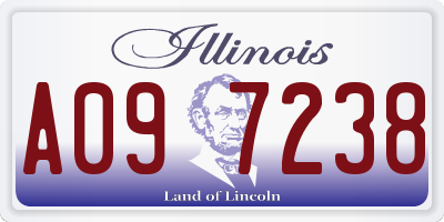 IL license plate A097238