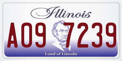 IL license plate A097239