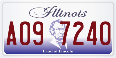 IL license plate A097240