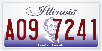 IL license plate A097241