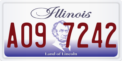 IL license plate A097242