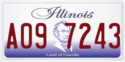 IL license plate A097243