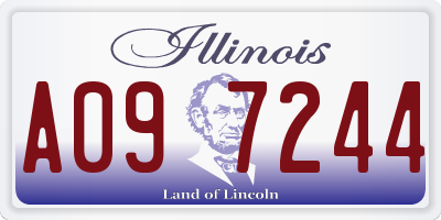 IL license plate A097244