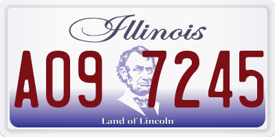 IL license plate A097245
