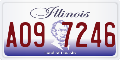 IL license plate A097246