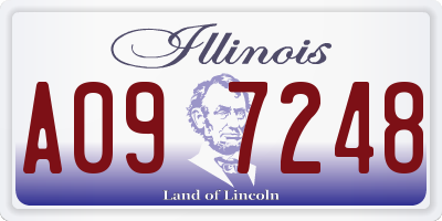 IL license plate A097248