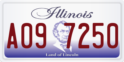 IL license plate A097250