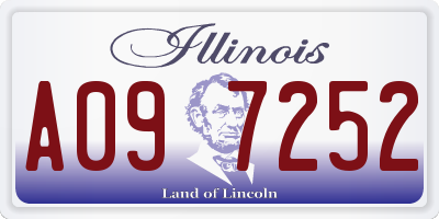 IL license plate A097252