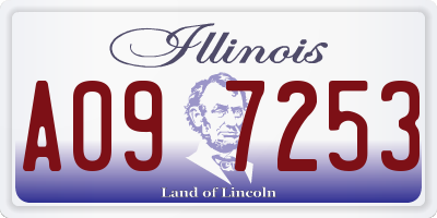 IL license plate A097253