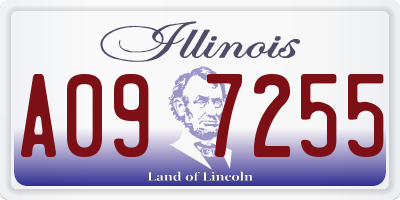 IL license plate A097255