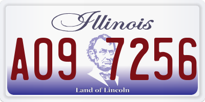 IL license plate A097256