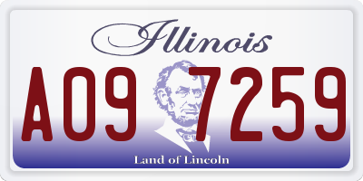 IL license plate A097259