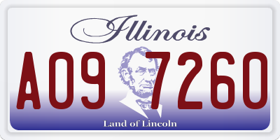 IL license plate A097260