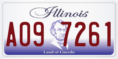 IL license plate A097261
