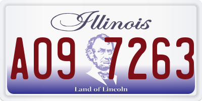 IL license plate A097263