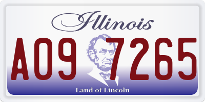 IL license plate A097265