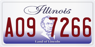 IL license plate A097266