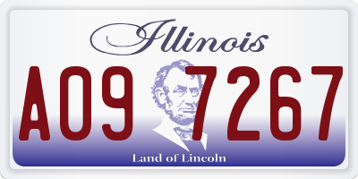 IL license plate A097267