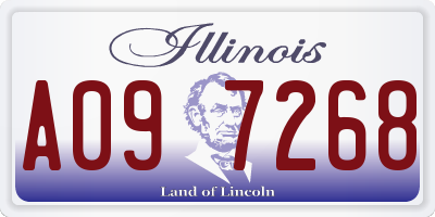IL license plate A097268