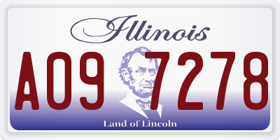 IL license plate A097278