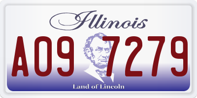 IL license plate A097279
