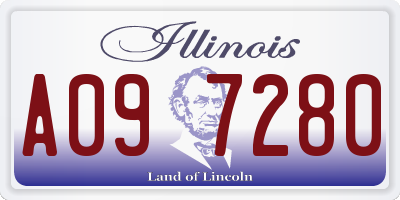 IL license plate A097280