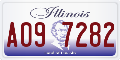 IL license plate A097282