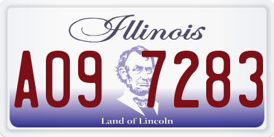 IL license plate A097283