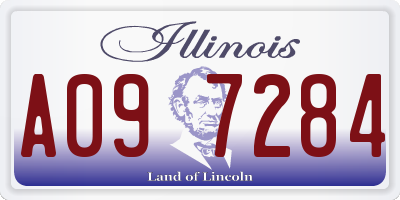 IL license plate A097284