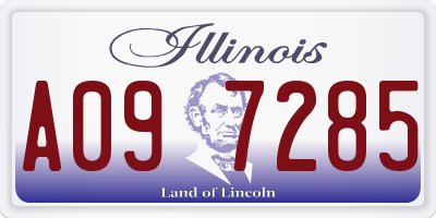 IL license plate A097285