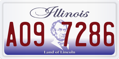 IL license plate A097286