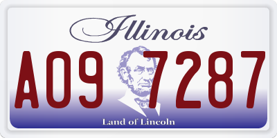 IL license plate A097287