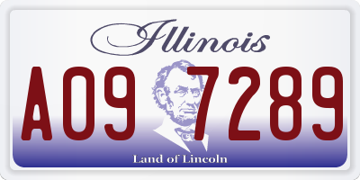 IL license plate A097289