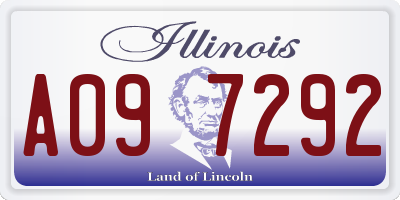 IL license plate A097292