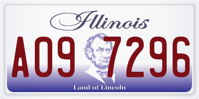 IL license plate A097296