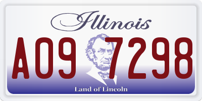 IL license plate A097298