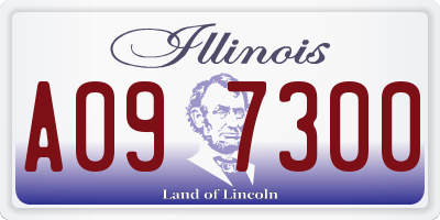 IL license plate A097300