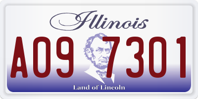 IL license plate A097301